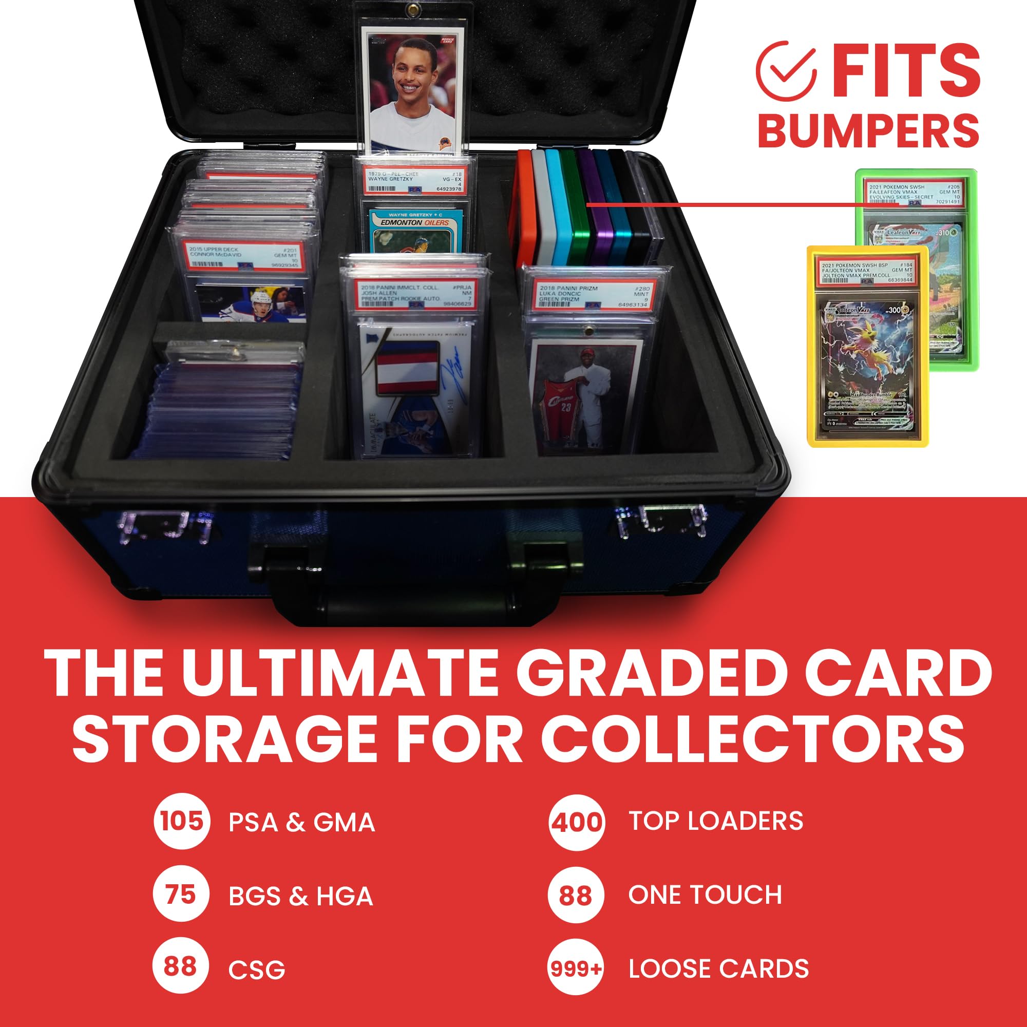 PSA9カードセット Amazon.com: Premium Graded Card Storage Box - Impact Resistant